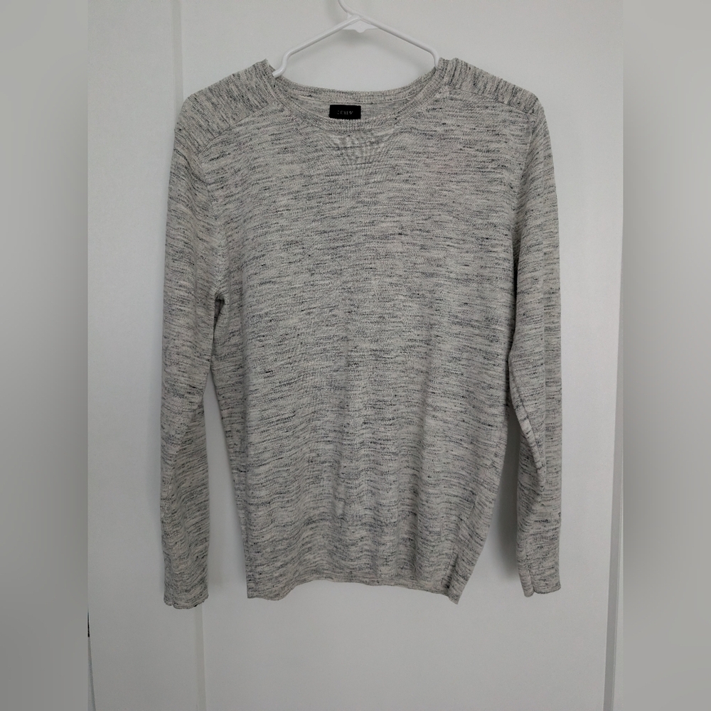 J.Crew Men’s Gray Heather Lightweight Sweater Small Crewneck Pullover Casual - Picture 6 of 7